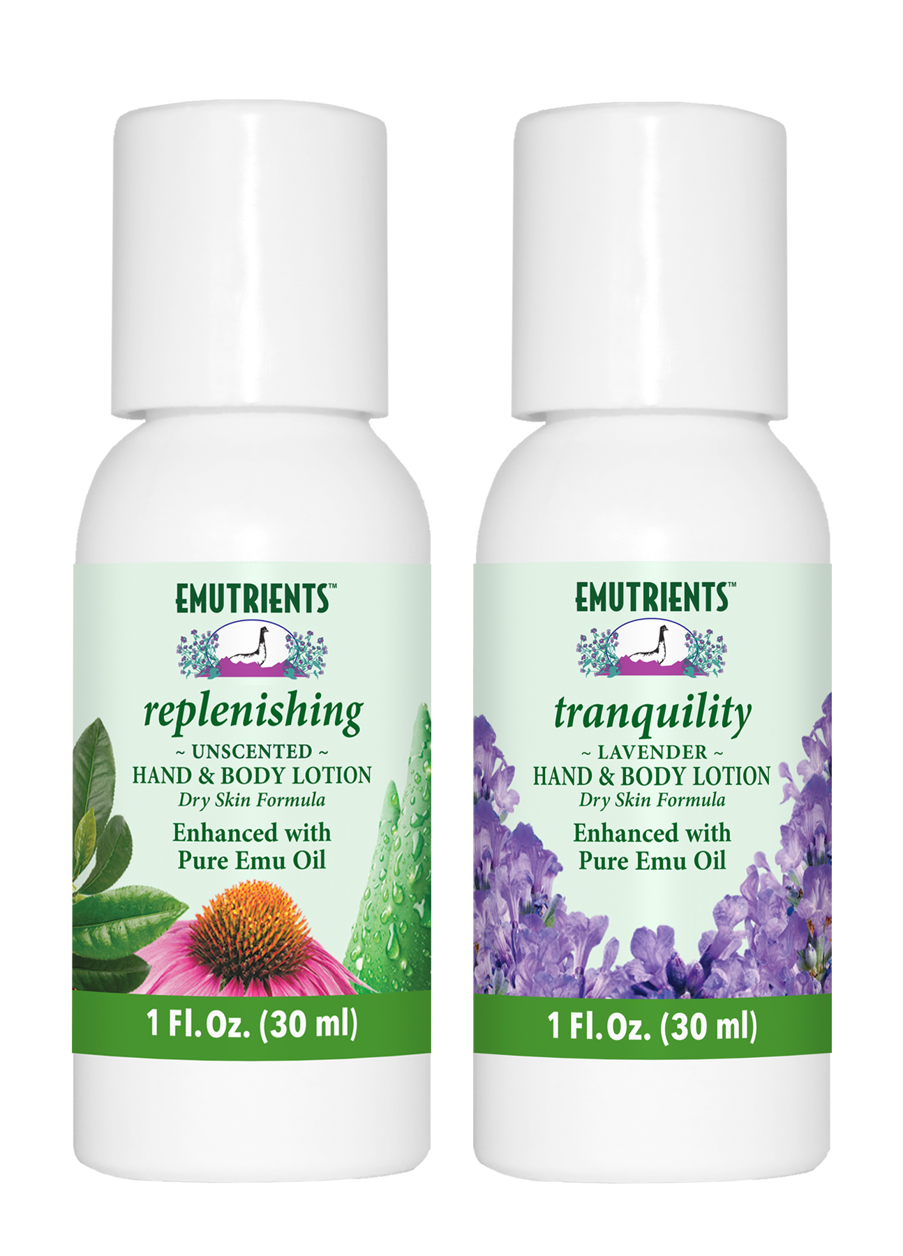 Free EMUTRIENTS™ Hand & Body Lotions ~ Unscented and Lavender Formulas by Montana Emu Ranch Company